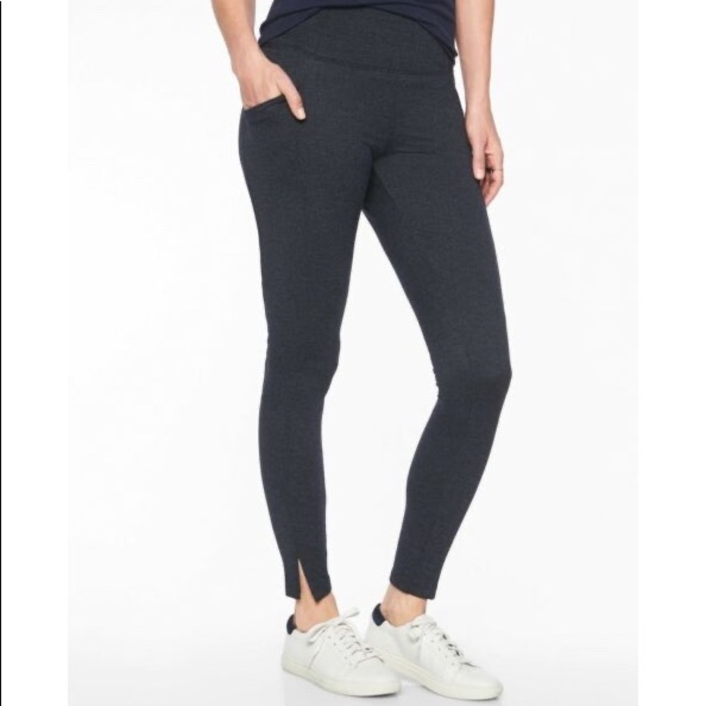 Athleta Herringbone Mercer Tight, Navy